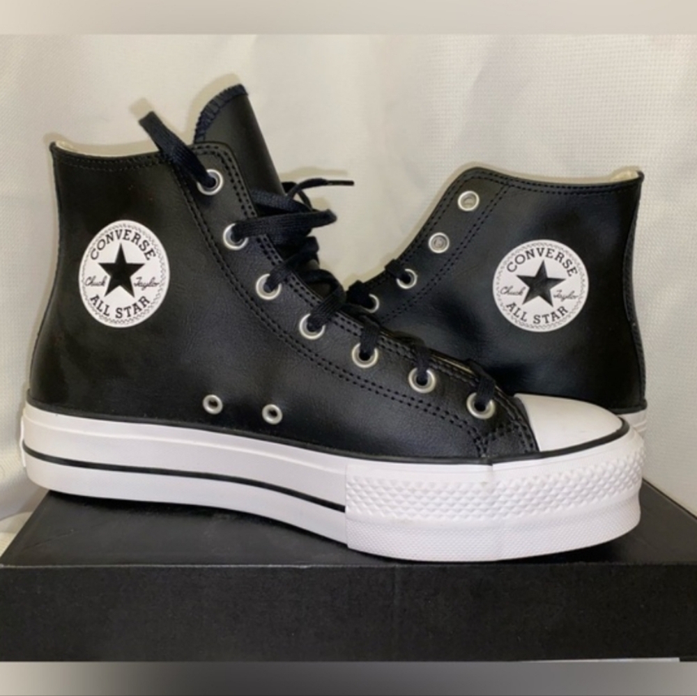 Converse Black and White High-Tops